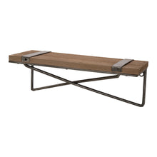 Load image into Gallery viewer, 15.75"L Farmhouse Rustic Metal/Wooden Wall Shelves, Set of 2
