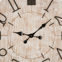 Load image into Gallery viewer, 28"D Rustic Wooden Wall Clock Farmhouse Style Home Decor