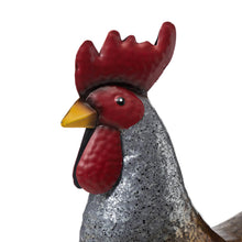 Load image into Gallery viewer, 21.25"H Farmhouse Rustic Galvanized Metal Rooster Statue Décor