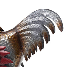 Load image into Gallery viewer, 21.25"H Farmhouse Rustic Galvanized Metal Rooster Statue Décor
