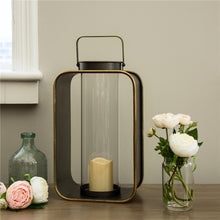 Load image into Gallery viewer, Contemporary Industrial Style Metal Hanging Decorative Candle Holder Lantern 19.29"H