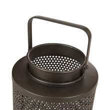 Load image into Gallery viewer, Decorative Candle Lantern Industrial Style Cutout Metal Hanging Lantern 18.5" H