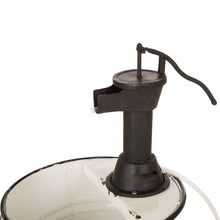 Load image into Gallery viewer, Farmhouse Metal Enamel Two Tier Fountain 31.5"H