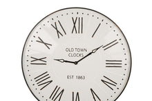 Load image into Gallery viewer, 31.5" Oversized Farmhouse Metal Enamel Wall Clock