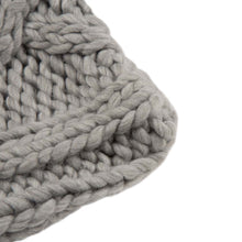 Load image into Gallery viewer, 18"L*18"W Gray Handmade Acrylic Cable Knit Pillow Cover