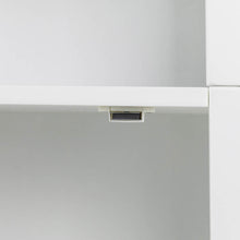 Load image into Gallery viewer, 65.50"H Wooden Floor Storage Cabinet with 3-Shelf and 1 Shutter Door, White