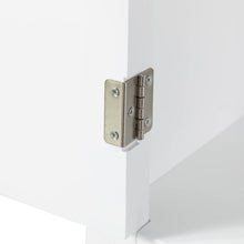 Load image into Gallery viewer, 68.25"H Wooden Free Standing Storage Cabinet Spacesaver, White