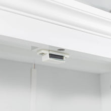 Load image into Gallery viewer, 68.25"H Wooden Free Standing Storage Cabinet Spacesaver, White