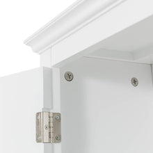 Load image into Gallery viewer, 68.25"H Wooden Free Standing Storage Cabinet Spacesaver, White