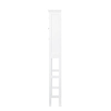 Load image into Gallery viewer, 68.25"H Wooden Free Standing Storage Cabinet Spacesaver, White