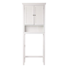 Load image into Gallery viewer, 68.25"H Wooden Free Standing Storage Cabinet Spacesaver, White
