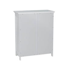 Load image into Gallery viewer, 32" H Wooden Floor Storage Cabinet with 2 Shutter Door, White