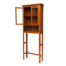 Load image into Gallery viewer, 68.25"H Wooden Bathroom Free Standing Storage Cabinet Spacesaver