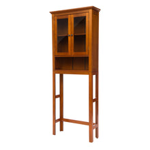 Load image into Gallery viewer, 68.25"H Wooden Bathroom Free Standing Storage Cabinet Spacesaver