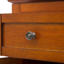 Load image into Gallery viewer, 32"H Wooden Shelved Floor Storage Cabinet with 1 Drawer and Double Doors