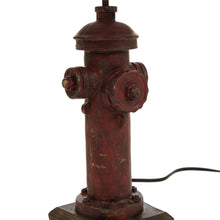 Load image into Gallery viewer, Vintage Style Hydrant Novelty Table Lamp with Burlap Shade