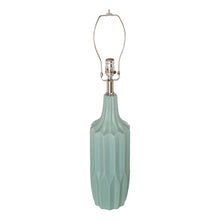 Load image into Gallery viewer, 30.75"H Matte Mint Ceramic Table Lamp w/White Shade
