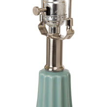 Load image into Gallery viewer, 30.75"H Matte Mint Ceramic Table Lamp w/White Shade