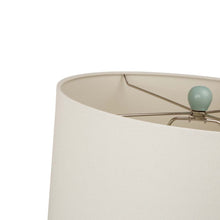 Load image into Gallery viewer, 30.75"H Matte Mint Ceramic Table Lamp w/White Shade