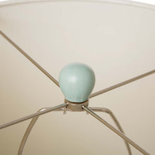 Load image into Gallery viewer, 30.75"H Matte Mint Ceramic Table Lamp w/White Shade