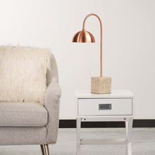 Load image into Gallery viewer, 21.5"H Metal & Terrazzo Table Lamp