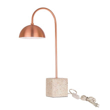 Load image into Gallery viewer, 21.5"H Metal & Terrazzo Table Lamp