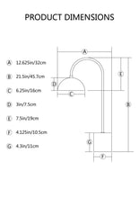 Load image into Gallery viewer, 21.5"H Metal & Terrazzo Table Lamp