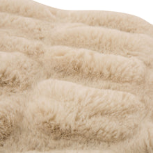 Load image into Gallery viewer, 50"*60" Faux Fur Elastic Throw/Blanket, Beige (Face Fabric 1000gsm; Back 210gsm)