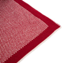 Load image into Gallery viewer, 60"L*50"W Knitted Acrylic Red/White Throw Blanket 900g