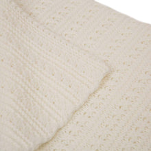 Load image into Gallery viewer, 60"L*50"W Knitted Acrylic White Throw Blanket 800g