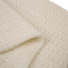 Load image into Gallery viewer, 60"L*50"W Knitted Acrylic White Throw Blanket 800g