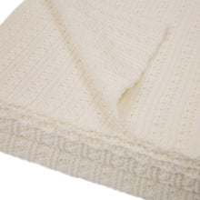 Load image into Gallery viewer, 60"L*50"W Knitted Acrylic White Throw Blanket 800g