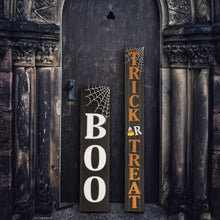 Load image into Gallery viewer, 59.68"H Wooden Trick Or Treat Porch Sign (KD)