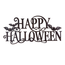 Load image into Gallery viewer, 23.94"L Metal "HAPPY HALLOWEEN" Wall Sign