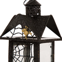Load image into Gallery viewer, Halloween Iron/Glass Spider Hanging Lantern
