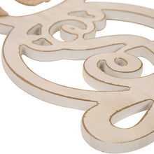 Load image into Gallery viewer, Handcrafted Wooden Monogram "A" Bunny Wall Hanging Sign