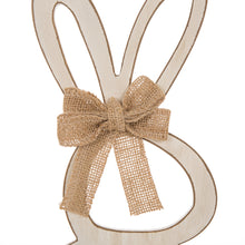 Load image into Gallery viewer, Handcrafted Wooden Monogram "B" Bunny Wall Hanging Sign