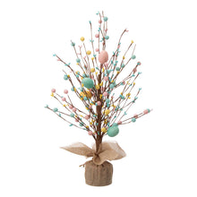 Load image into Gallery viewer, 18"H Easter Table Tree with Multicolor Easter Eggs