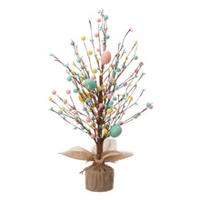 Load image into Gallery viewer, 18"H Easter Table Tree with Multicolor Easter Eggs