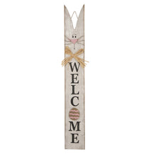 Load image into Gallery viewer, 42"H Wooden Easter Welcome Porch Sign with Bunny Ears