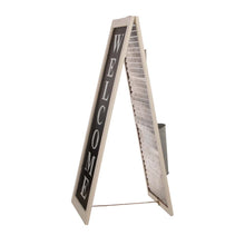 Load image into Gallery viewer, 36"H Double Sided Wooden/Metal Shutter "WELCOME" Porch Sign Decor/Planter Stand