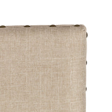 Load image into Gallery viewer, Cream White Fabric Dining Chair with Adjustable Feet Nails, Set of 2