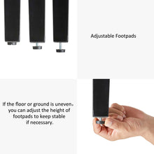 Load image into Gallery viewer, High-Back Brown PU Upholstered Dining Chair with Studded Decor, Set of 2