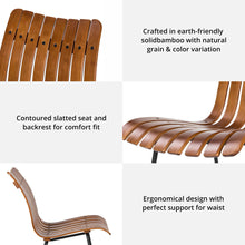 Load image into Gallery viewer, Bamboo Contoured Rocking Accent Chair