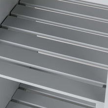 Load image into Gallery viewer, 34.25"H Gray Wooden Basic Kitchen Cart/Island with Solid Oak Top