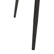 Load image into Gallery viewer, Dark Grey Mixing Fabric/Leatherette Bar Stool with Back and Tapered Metal Legs, Set of 2