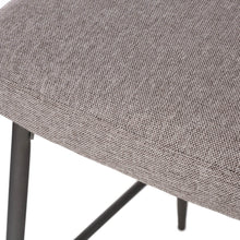 Load image into Gallery viewer, Dark Grey Mixing Fabric/Leatherette Bar Stool with Back and Tapered Metal Legs, Set of 2