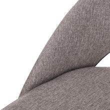 Load image into Gallery viewer, Dark Grey Mixing Fabric/Leatherette Bar Stool with Back and Tapered Metal Legs, Set of 2