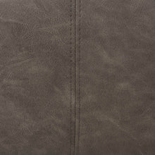 Load image into Gallery viewer, Dark Grey Mixing Fabric/Leatherette Bar Stool with Back and Tapered Metal Legs, Set of 2