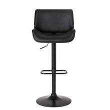Load image into Gallery viewer, Mid-century Modern Black Adjustable Gaslift Swivel Bar Stool